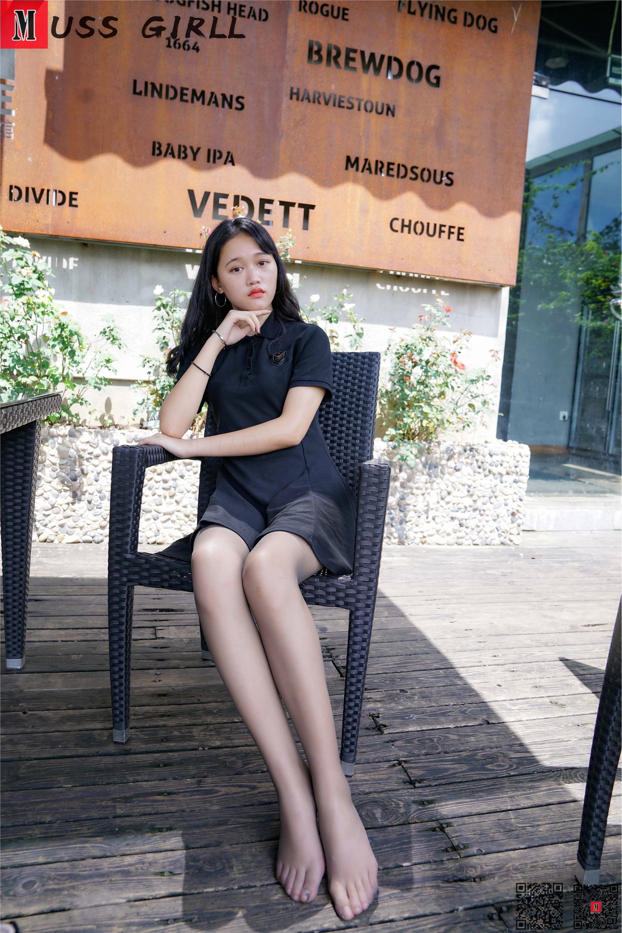 MussGirl慕丝女郎  NO.170 黑丝连衣裙